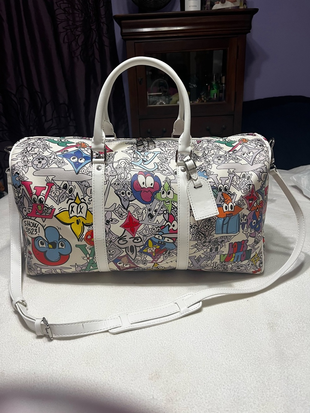 💥 Louis. Vuitton. Comics Keepall. Carry On Large Duffle limited Edition Bag